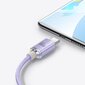 Baseus kristalli kiilto sarja nopea lataus datakaapeli USB tyyppi A USB Type C 100W 2m violetti (CAJY000505) hinta ja tiedot | Puhelinkaapelit | hobbyhall.fi