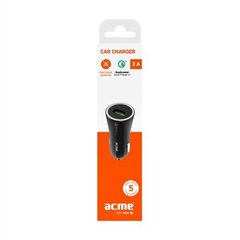 ACME CH103 Autolaturi, 1 USB-portti, Qualcomm 3.0 hinta ja tiedot | Puhelimen laturit | hobbyhall.fi