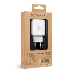 Matkalaturi Tactical 13-222 3xUSB-A QC 3.0 3A, valkoinen hinta ja tiedot | Puhelimen laturit | hobbyhall.fi