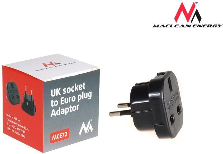 Adapteri Maclean UK - Eurooppa hinta ja tiedot | Adapterit | hobbyhall.fi