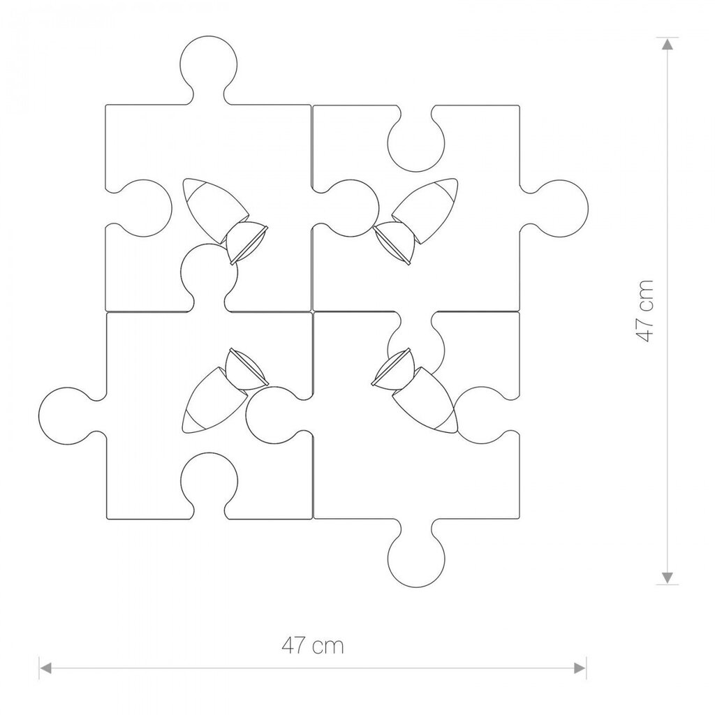 Nowodvorski Lighting seinävalaisin Puzzle 6382 hinta ja tiedot | Seinävalaisimet | hobbyhall.fi