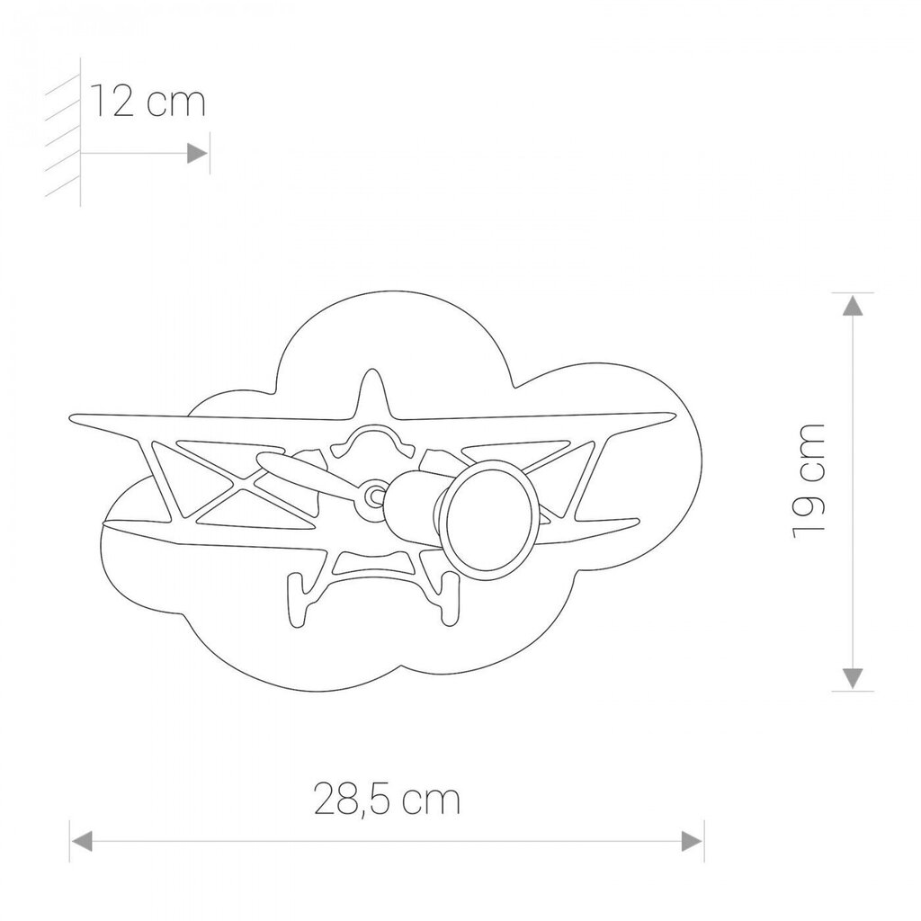 Nowodvorski Lighting seinävalaisin Plane 6902 hinta ja tiedot | Seinävalaisimet | hobbyhall.fi