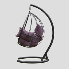 Kalune Design Mavera riipputuoli, violetti/musta hinta ja tiedot | Puutarhatuolit | hobbyhall.fi