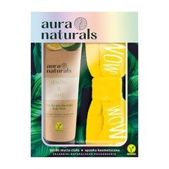 Suihkugeeli Aura Naturals Lemon & Lime 250 ml + hiuspanta hinta ja tiedot | Aura Naturals Vartalonhoito | hobbyhall.fi