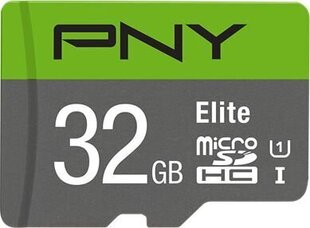 PNY MicroSDHC 32GB (+ SD-sovitin) hinta ja tiedot | PNY Technologies Europe Puhelimet, älylaitteet ja kamerat | hobbyhall.fi
