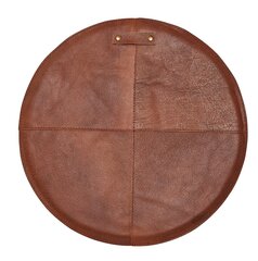 MogiHome Leather -istuintyyny, ruskea, ø 36 cm hinta ja tiedot | Istuintyynyt, pehmusteet ja päälliset | hobbyhall.fi