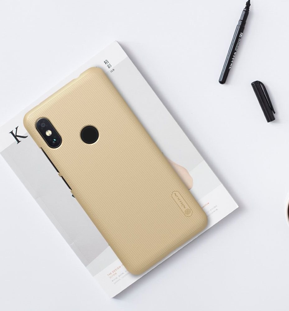 Takakuoret Nillkin Xiaomi Redmi Note 6 Pro Super Frosted Shield Case Gold hinta ja tiedot | Puhelimen kuoret ja kotelot | hobbyhall.fi