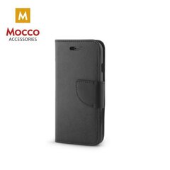 Mocco Fancy Book Case For Apple iPhone XS / X Black hinta ja tiedot | Puhelimen kuoret ja kotelot | hobbyhall.fi