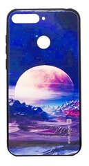 Takakuoret Huawei Y6 2018 Picture Glass Case Valley Moon hinta ja tiedot | Puhelimen kuoret ja kotelot | hobbyhall.fi