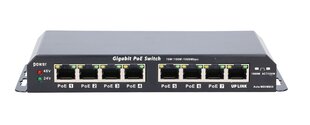 Extralink Kratos PoE-kytkin, 7x Gigabit PoE, 1x Uplink RJ45, 60W, musta hinta ja tiedot | Reitittimet ja modeemit | hobbyhall.fi