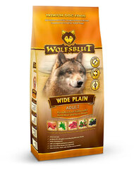 Wolfsblut Wide Plain Large Breed Adult hevosenlihalla ja bataatilla, 12,5 kg hinta ja tiedot | Koiran kuivaruoka | hobbyhall.fi