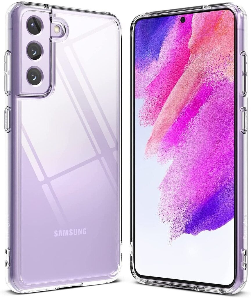 Puhelinkuori silikoni Fusion Ultra Taka 1 mm soveltuu Samsung G990 Galaxy S21 FE:lle, läpinäkyvä hinta ja tiedot | Puhelimen kuoret ja kotelot | hobbyhall.fi