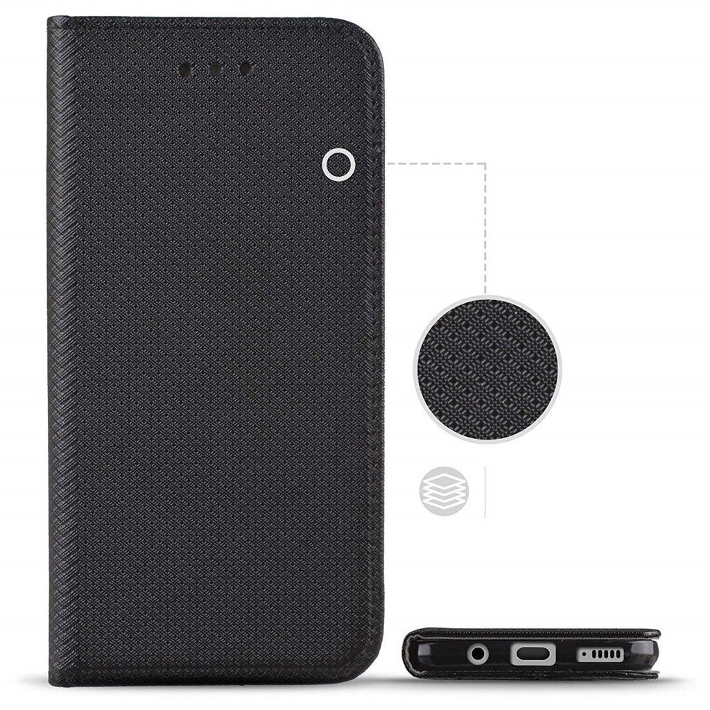 Puhelinkuoret Fusion Magnet Book sopii Xiaomi Redmi Note 11 5G / Redmi Note 11T 5G / Poco M4 Pro 5G:lle, musta hinta ja tiedot | Puhelimen kuoret ja kotelot | hobbyhall.fi