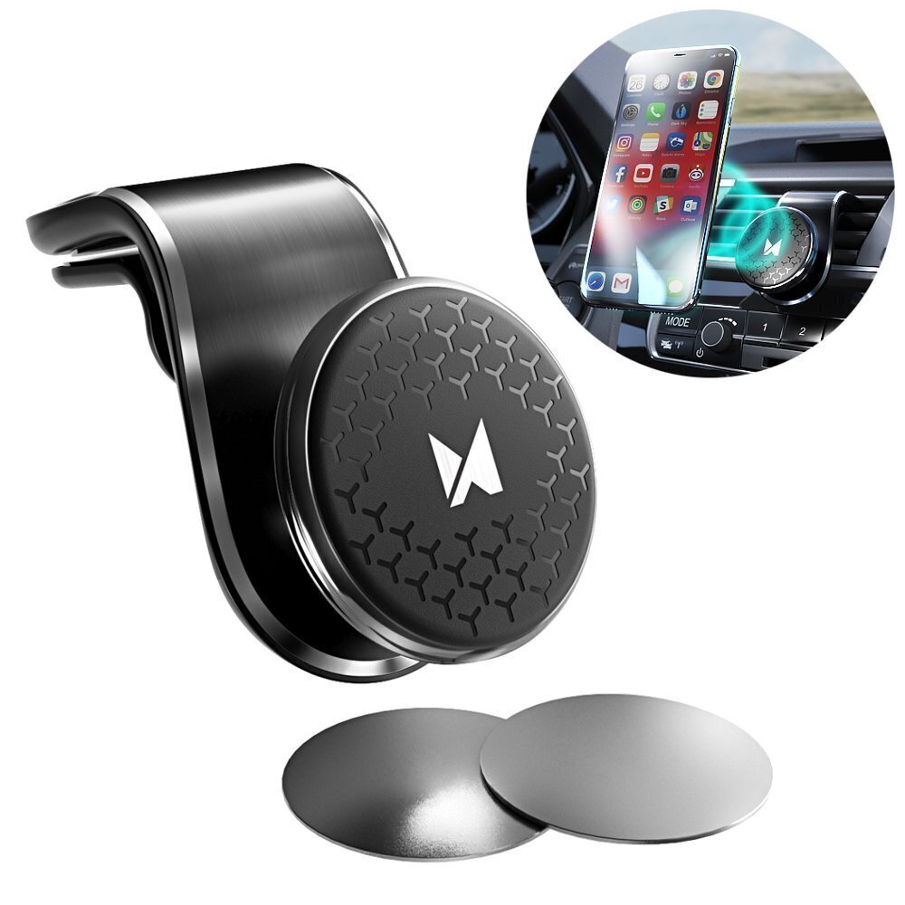 Magneettinen puhelinteline autoon Wozinsky Universal WMH-03, musta 360 hinta ja tiedot | Puhelintelineet | hobbyhall.fi