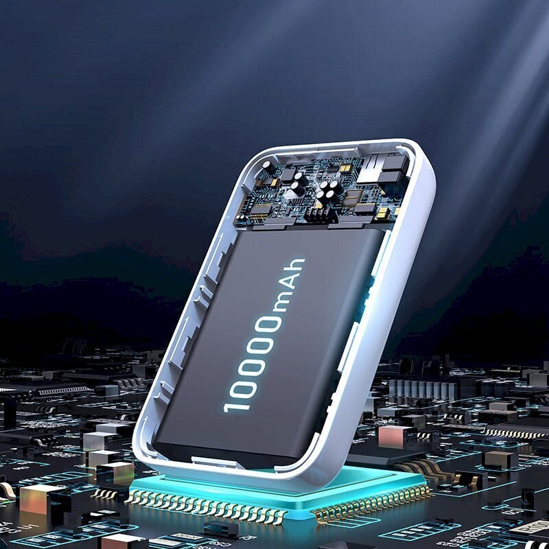 Joyroom-akku 10000mAh 20W Power Delivery Quick Charge Magneettinen langaton Qi-laturi 15W iPhone MagSafe -yhteensopivalle mustalle (JR-W020 Black) hinta ja tiedot | Varavirtalähteet | hobbyhall.fi