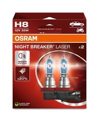 Autopolttimo Osram 64212NL H8 12V 35W hinta ja tiedot | Polttimot | hobbyhall.fi