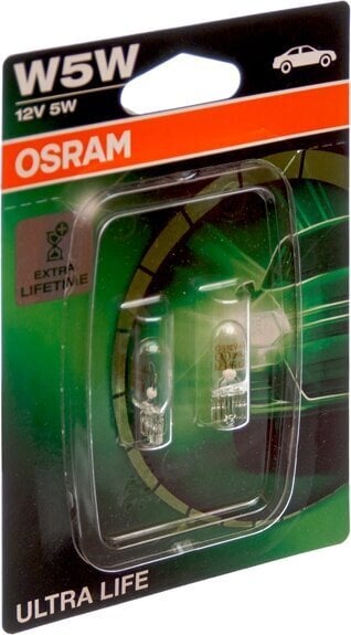 Autopolttimo OS2825ULT-02B Osram OS2825ULT-02B W5W 5W 12V (2 kpl, osat) hinta ja tiedot | Polttimot | hobbyhall.fi