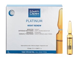 Yöhoitoseerumi hyaluronihapolla MartiDerm Platinum Night Renew 10x2 ml hinta ja tiedot | Martiderm Hajuvedet ja kosmetiikka | hobbyhall.fi