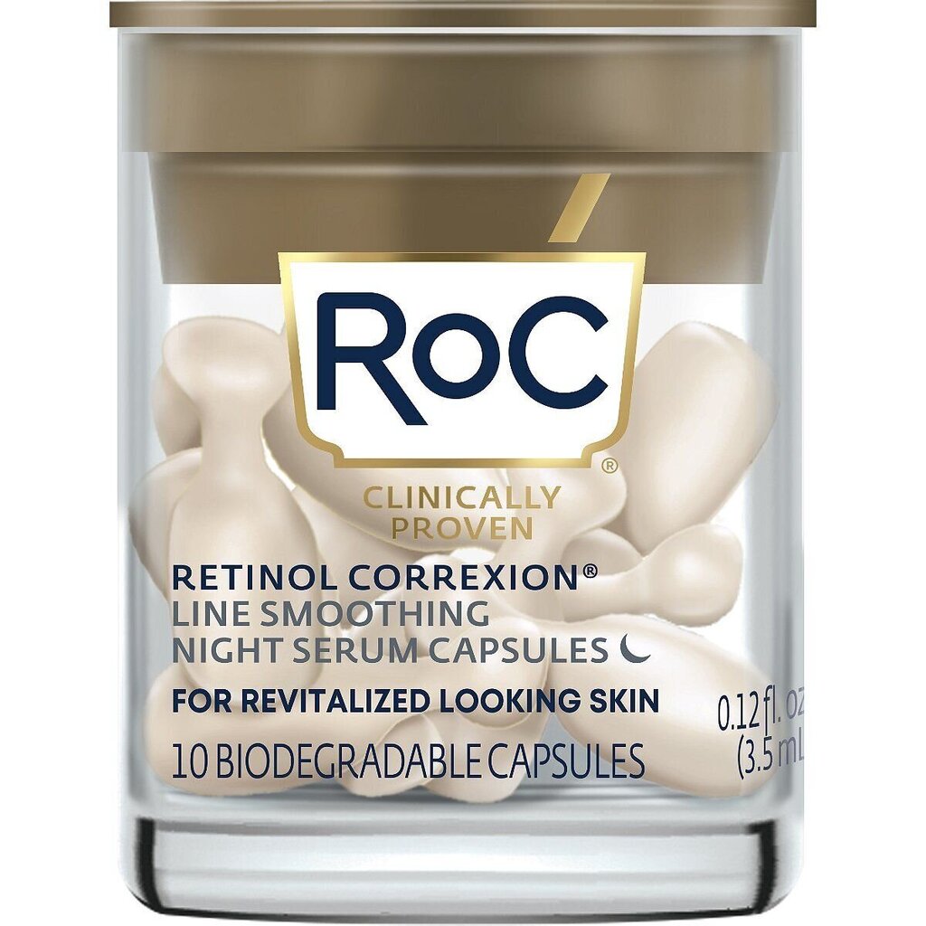 Yöseerumi RoC Retinol Correxion, 10 kapselia hinta ja tiedot | Kasvoöljyt ja seerumit | hobbyhall.fi