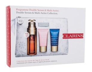 Clarins Programm Double & Multi Active Facial Care Kit hinta ja tiedot | Kasvoöljyt ja seerumit | hobbyhall.fi