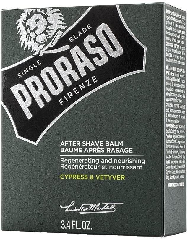Partabalsami Proraso Cypress & Vetyver, 100 ml hinta ja tiedot | Parranajo ja karvanpoisto | hobbyhall.fi