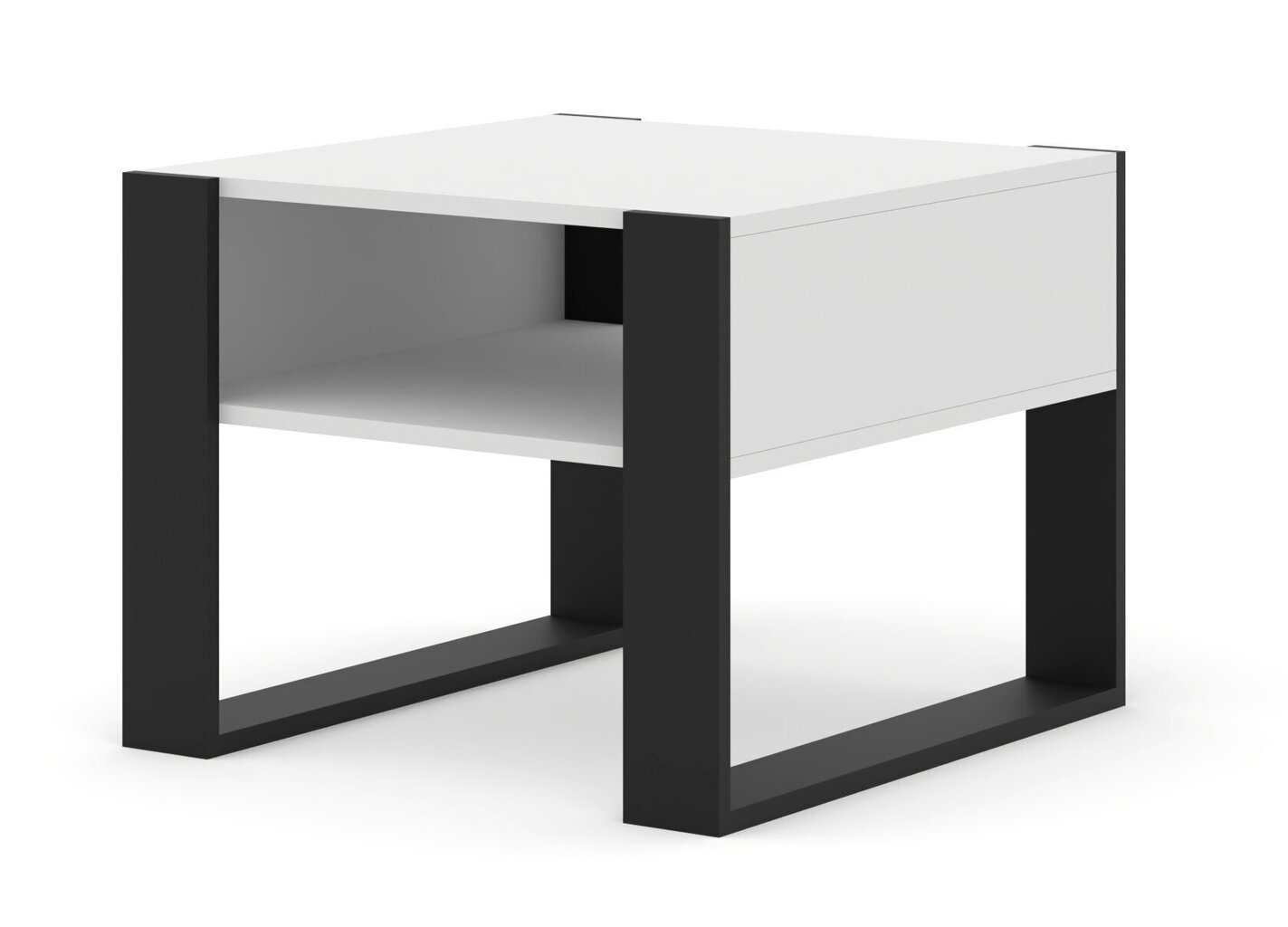 Mondi 60 -sohvapöytä, valkoinen/musta hinta ja tiedot | Sohvapöydät | hobbyhall.fi