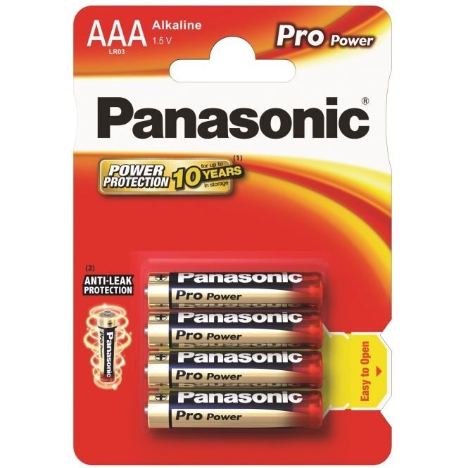 Panasonic Pro Power LR03 paristot (AAA) hinta ja tiedot | Paristot | hobbyhall.fi
