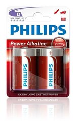 Philips Power Alkaliparisto D/R20 B2 hinta ja tiedot | Paristot | hobbyhall.fi