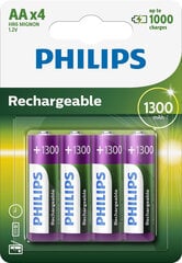 Philips AA NiMH akut, 4 kpl. hinta ja tiedot | Paristot | hobbyhall.fi