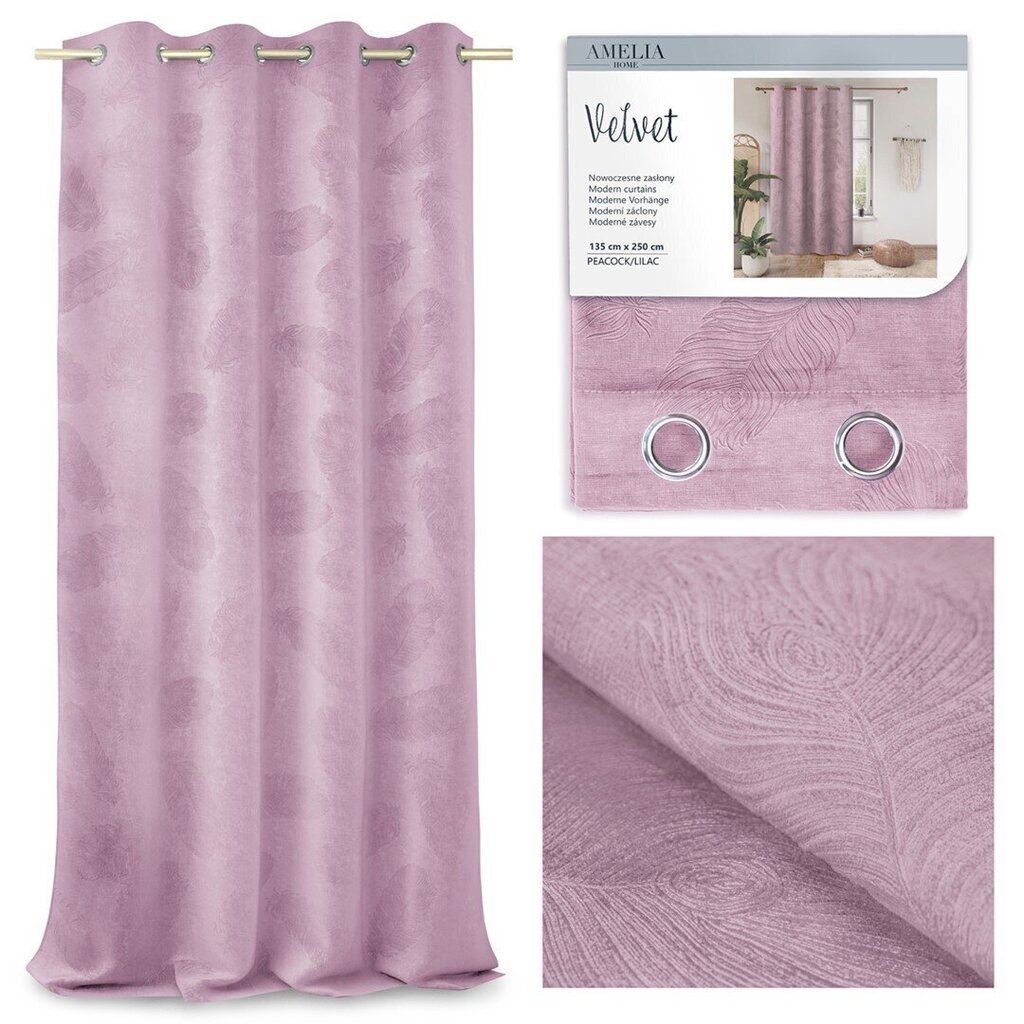 AmeliaHome -verho Velvet hinta ja tiedot | Verhot | hobbyhall.fi