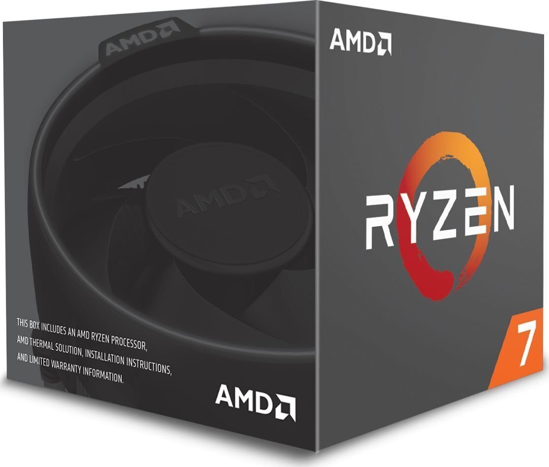 Procesorius AMD Ryzen 7 3700X, 3.6GHz, 32MB, BOX hinta ja tiedot | Prosessorit | hobbyhall.fi