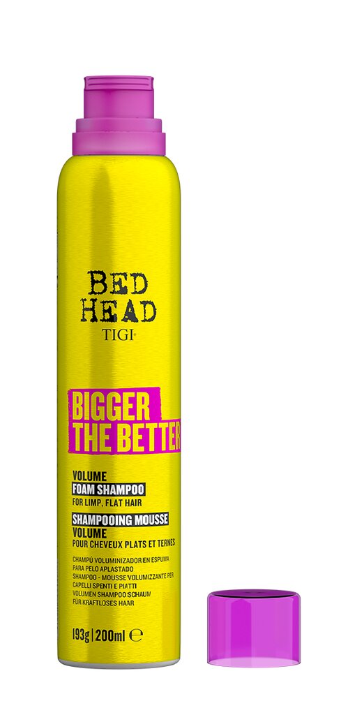 Vaahtoava shampoo, volumetrinen, Tigi Bed Head Bigger The Better 200 ml. hinta ja tiedot | Shampoot | hobbyhall.fi