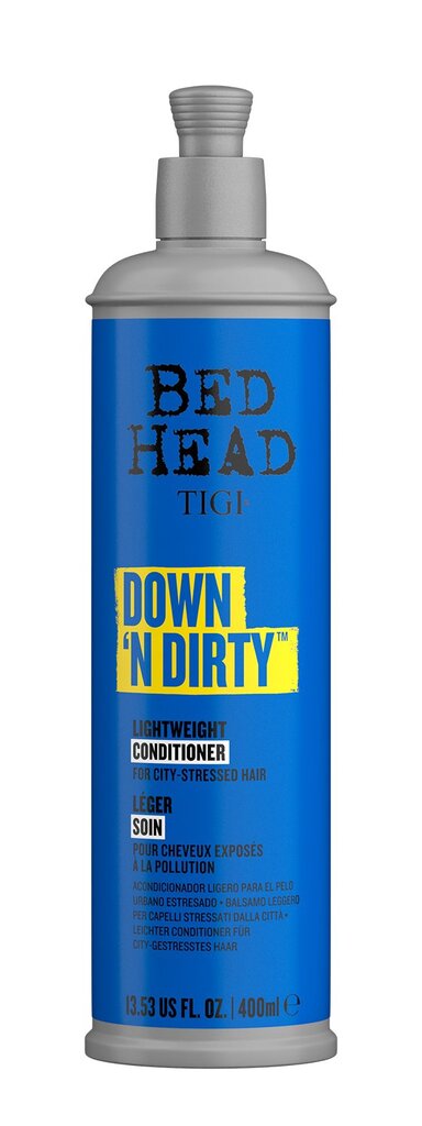 Hoitoaine, kosteuttava, Tigi Bed Head Down N Dirty 400 ml. hinta ja tiedot | Hoitoaineet | hobbyhall.fi