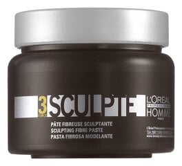 Kevyt kiinteä hiustahna L'oreal Professionnel Homme 3 Force Sculpte Paste 150 ml hinta ja tiedot | L'Oreal Professionnel Hajuvedet ja kosmetiikka | hobbyhall.fi