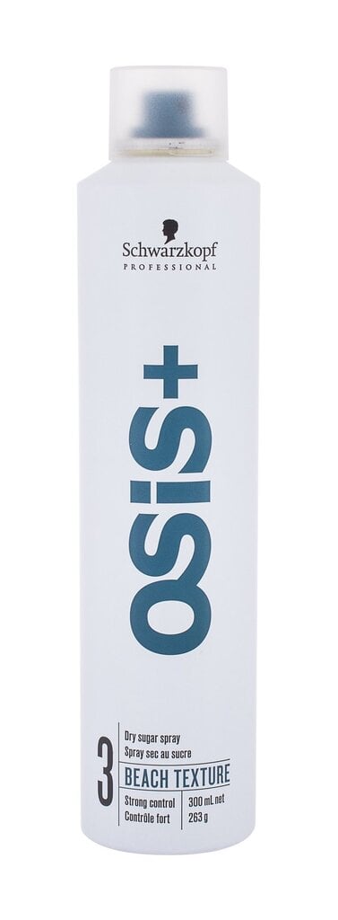 Kuivasokerispray Schwarzkopf Professional OSiS + Beach Texture Dry Sugar Spray Strong Control 300 ml hinta ja tiedot | Kampaamotuotteet | hobbyhall.fi