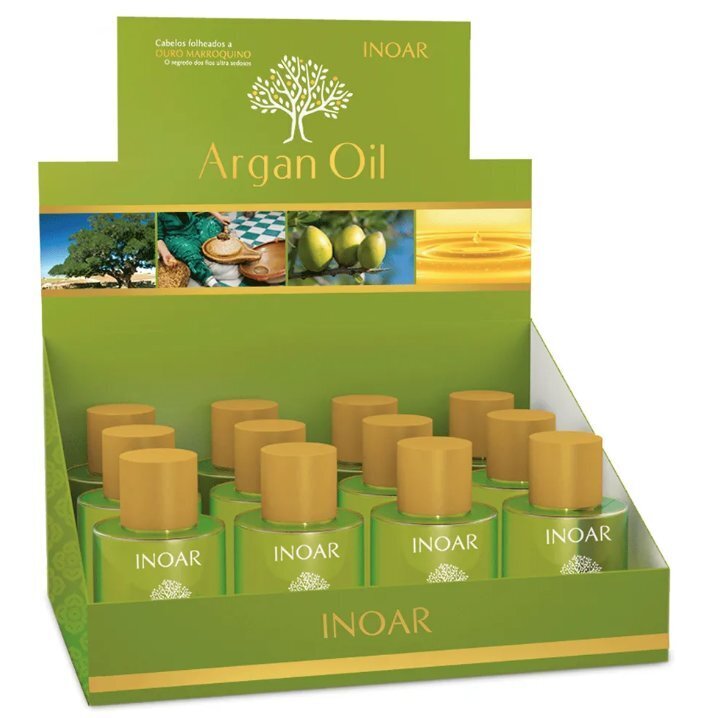 Arganöljy hiuksille Inoar Argan Oil 12x7 ml hinta ja tiedot | Naamiot, öljyt ja seerumit | hobbyhall.fi