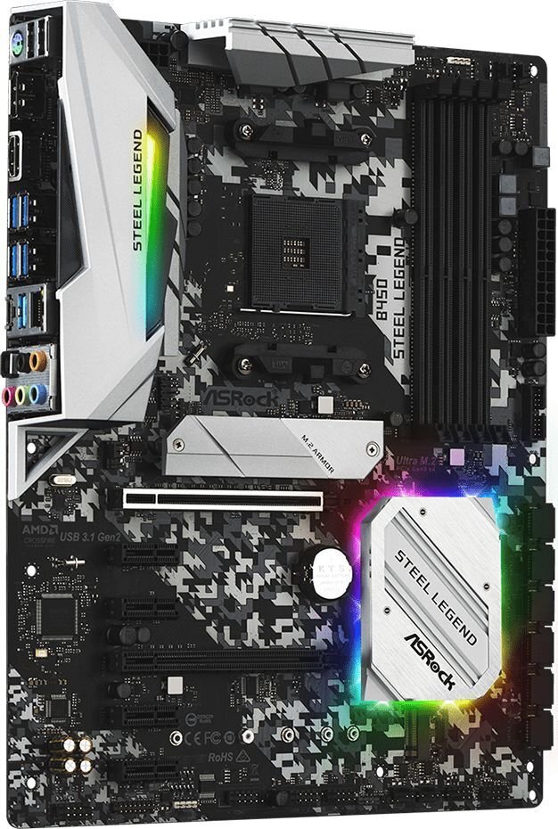 ASRock B450 STEEL LEGEND hinta ja tiedot | Emolevyt | hobbyhall.fi