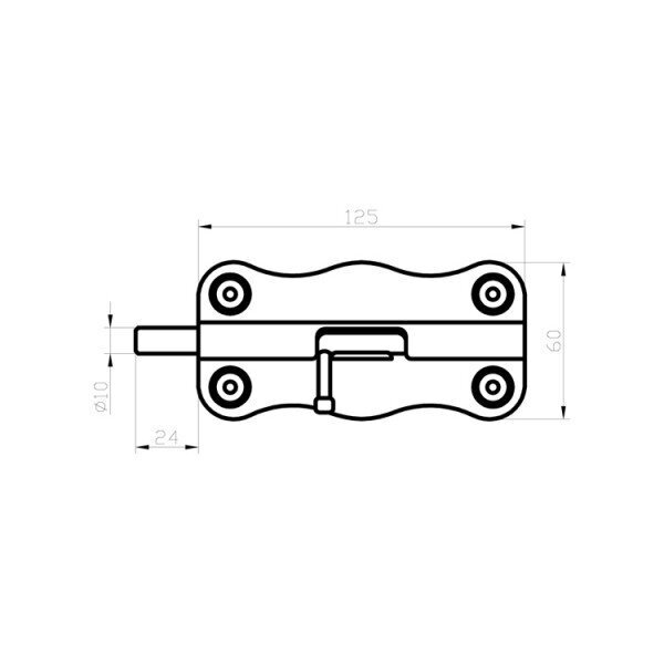 Oven salpa 125/70, galvanoitu hinta ja tiedot | Oven saranat ja lisävarusteet | hobbyhall.fi