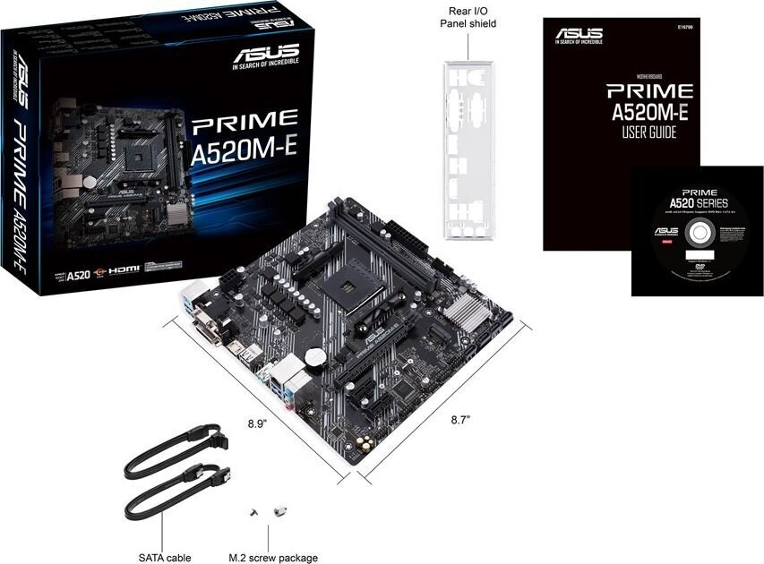 Asus PRIME A520M-E hinta ja tiedot | Emolevyt | hobbyhall.fi