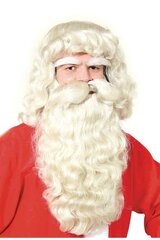 Joulupukin parta, kulmakarvat ja peruukki hinta ja tiedot | Naamiaisasut | hobbyhall.fi