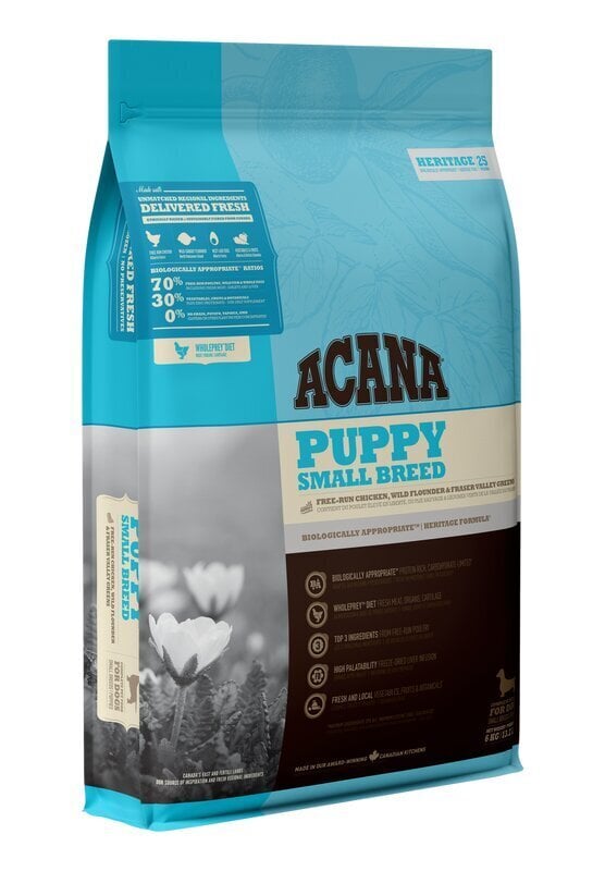ACANA Puppy Small Breed penturuoka pienten rotujen pennuille, kanan kanssa, 2 kg hinta ja tiedot | Koiran kuivaruoka | hobbyhall.fi