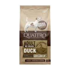 Quattro Small Breed Adult viljaton kuivaruoka pienille ankkarotuisille koirille, 1,5 kg hinta ja tiedot | Koiran kuivaruoka | hobbyhall.fi