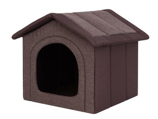 Pesä-talo Hobbydog Inari Dark Brown, 44x38 cm hinta ja tiedot | Pedit ja pesät | hobbyhall.fi