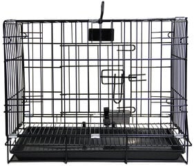 HIPPIE PET -kuljetushäkki Musta, 76x48x57 cm hinta ja tiedot | Kuljetushäkit ja kuljetuslaatikot | hobbyhall.fi