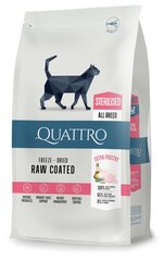 QUATTRO Super Premium kuivaruoka aikuisille sterilisoiduille/kastroiduille kissoille, runsaasti siipikarjanlihaa, 7kg hinta ja tiedot | Quattro Lemmikit | hobbyhall.fi