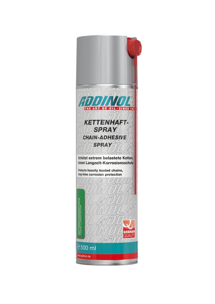 Addinol ketjuöljy Kettenhaft-spray 500ml hinta ja tiedot | Moottoriöljyt moottoripyörille | hobbyhall.fi