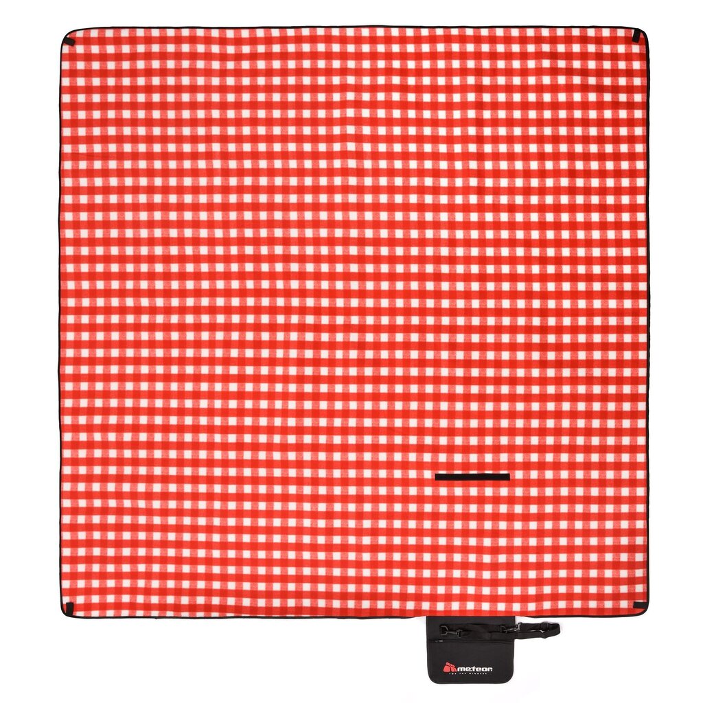 Piknik-peite Meteor Checkered, 200x200 cm, punainen hinta ja tiedot | Retkeilyalustat, piknikhuovat | hobbyhall.fi
