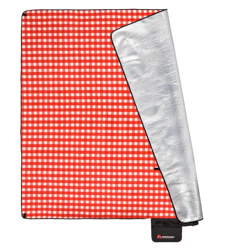 Piknik-peite Meteor Checkered, 200x200 cm, punainen hinta ja tiedot | Retkeilyalustat, piknikhuovat | hobbyhall.fi