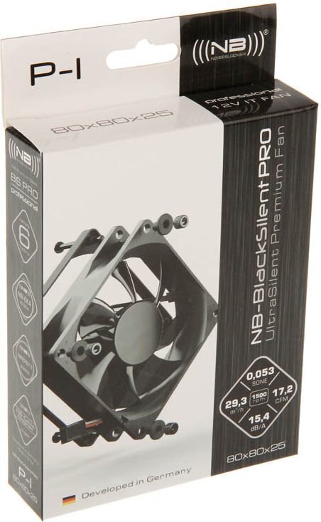 Noiseblocker BlackSilent Pro ITR-P-1 hinta ja tiedot | Tietokoneen tuulettimet | hobbyhall.fi