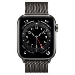 Apple Watch Series 6 (GPS + Cellular LT, 40mm) Graphite Stainless Steel Case with Graphite Milanese Loop hinta ja tiedot | Apple Älykellot ja aktiivisuusrannekkeet | hobbyhall.fi